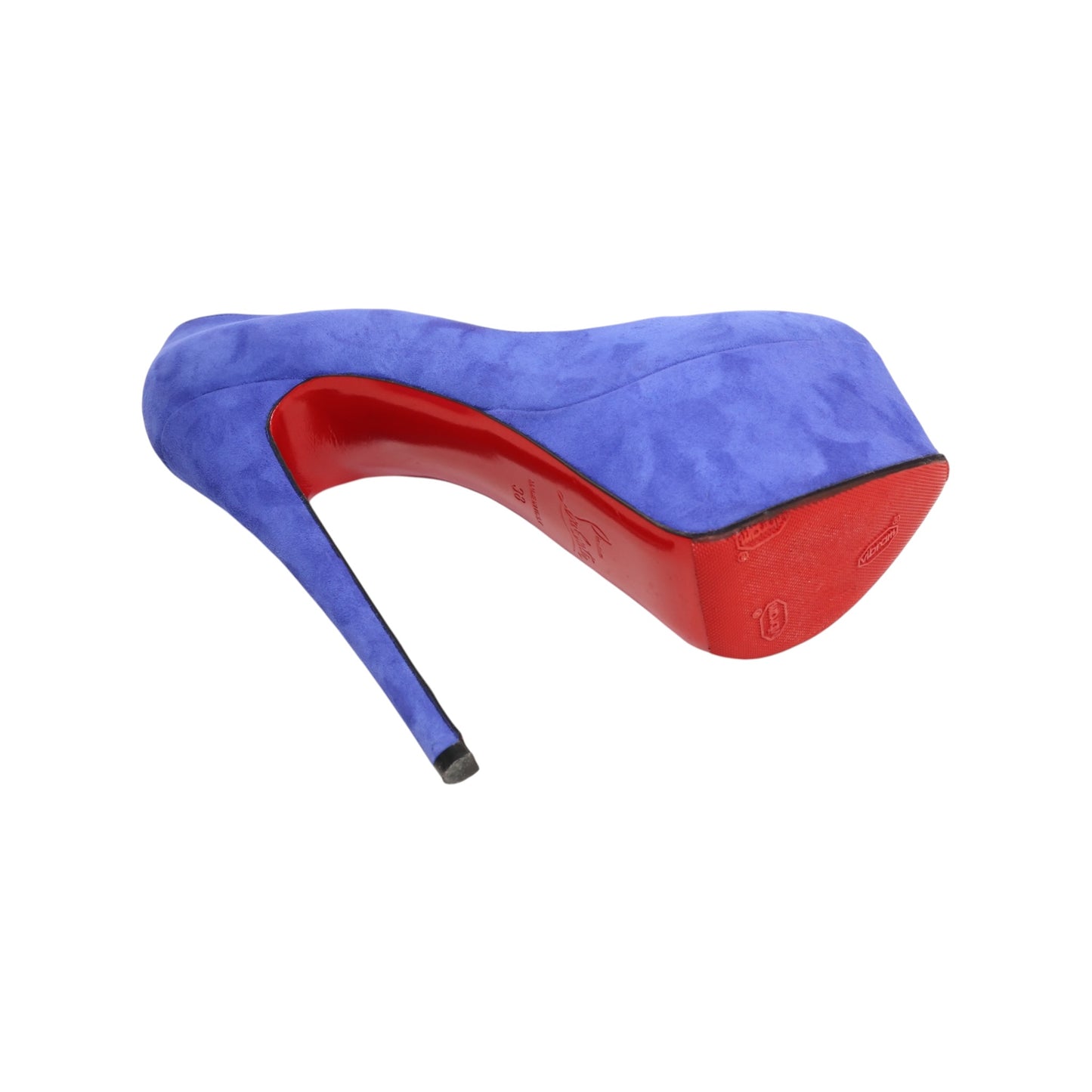 Christian Louboutin Berlinissimo 140 Platform Suede Pump (Size 38)
