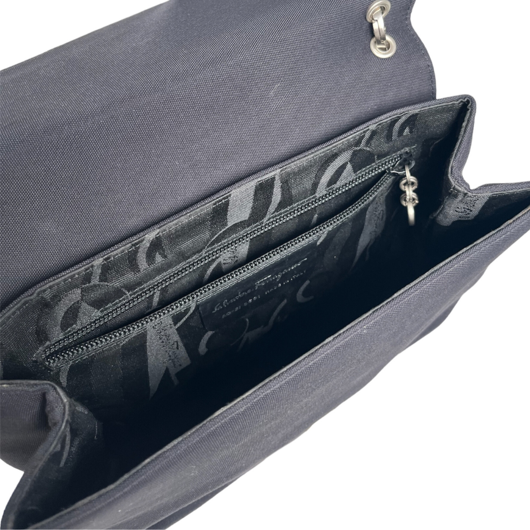 Ferragamo Vintage Canvas Shoulder Bag