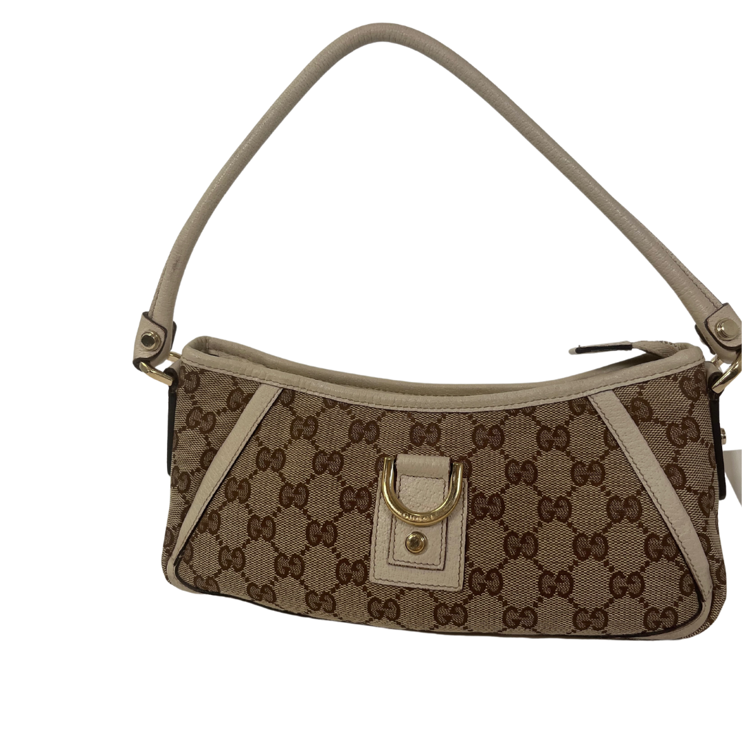 Gucci Guccissima Canvas D-Ring Abbey Baguette Bag