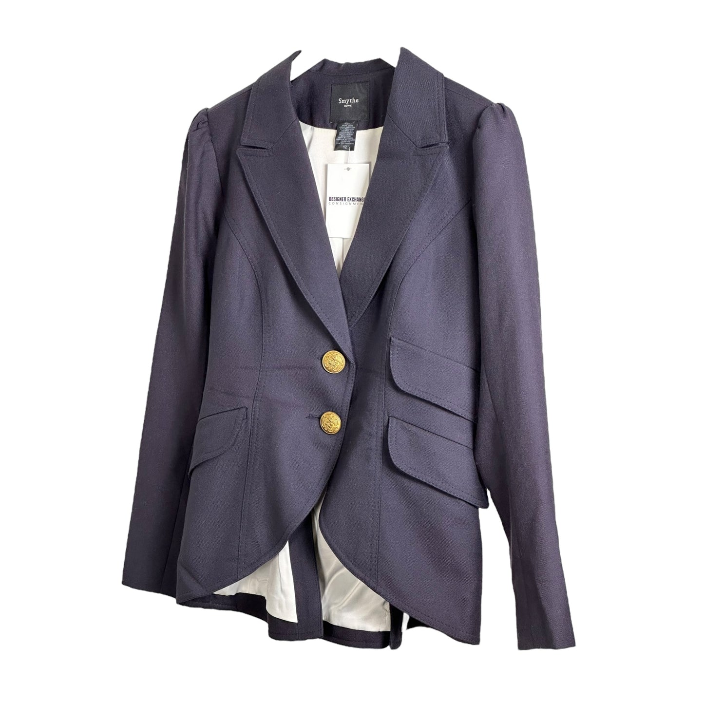Smythe Navy & Gold Wool Blazer