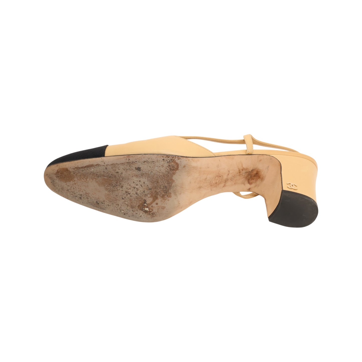 Chanel Interlocking CC Slingback Pumps (Size 42)