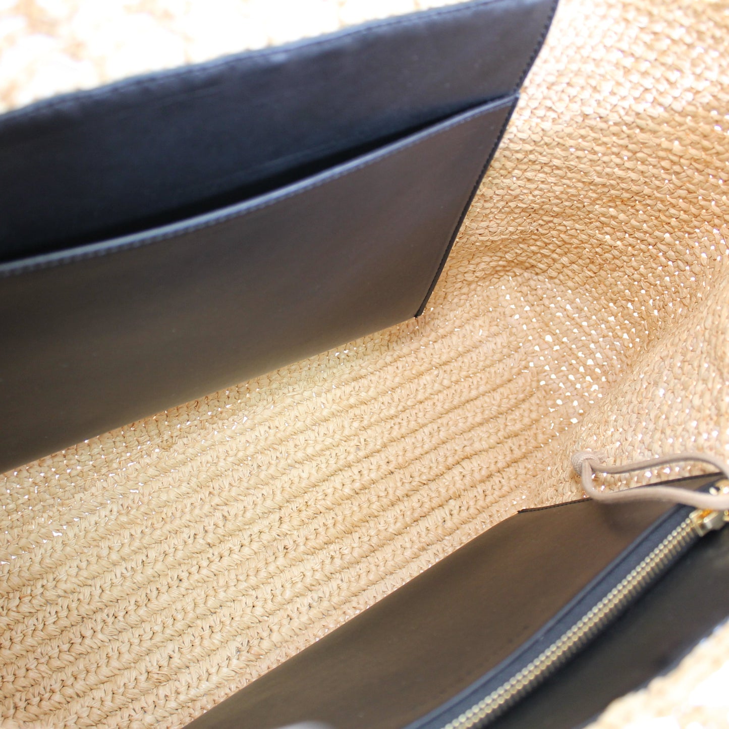 Stella McCartney Large Crochet Raffia Tote Bag