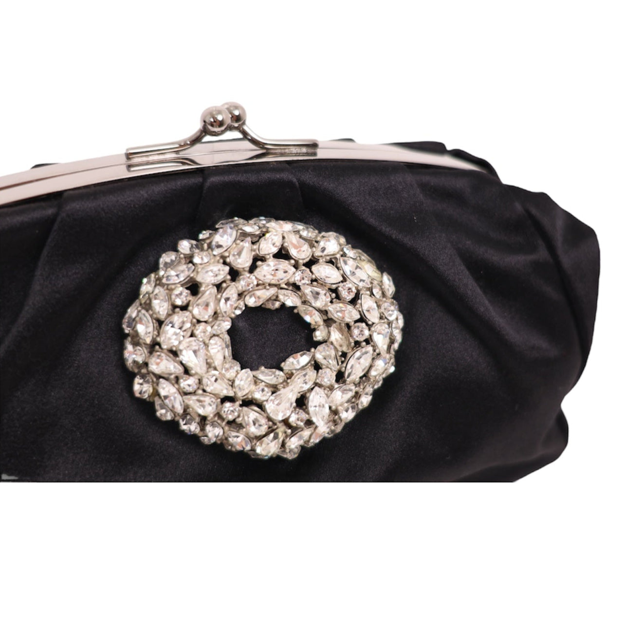 Balenciaga Jewel embellished Silk Satin Clutch