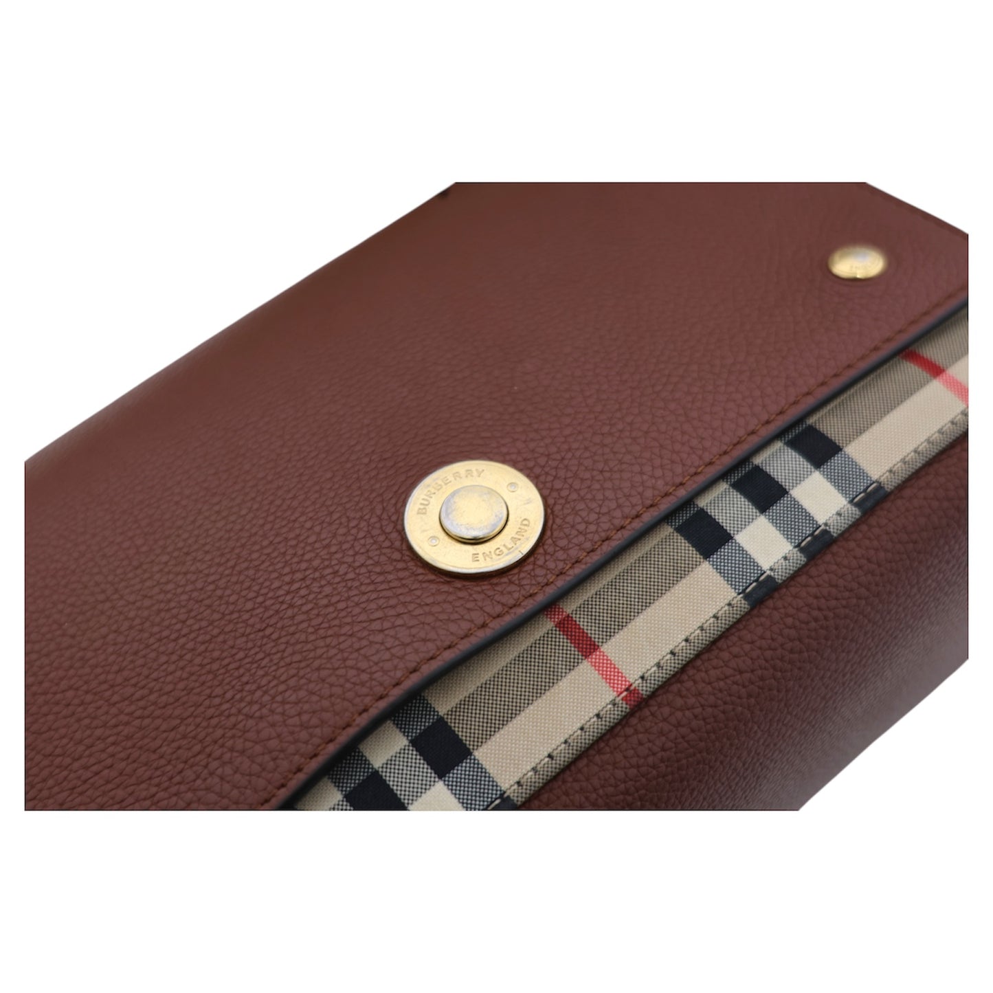 Burberry Note Nova Check Shoulder Bag