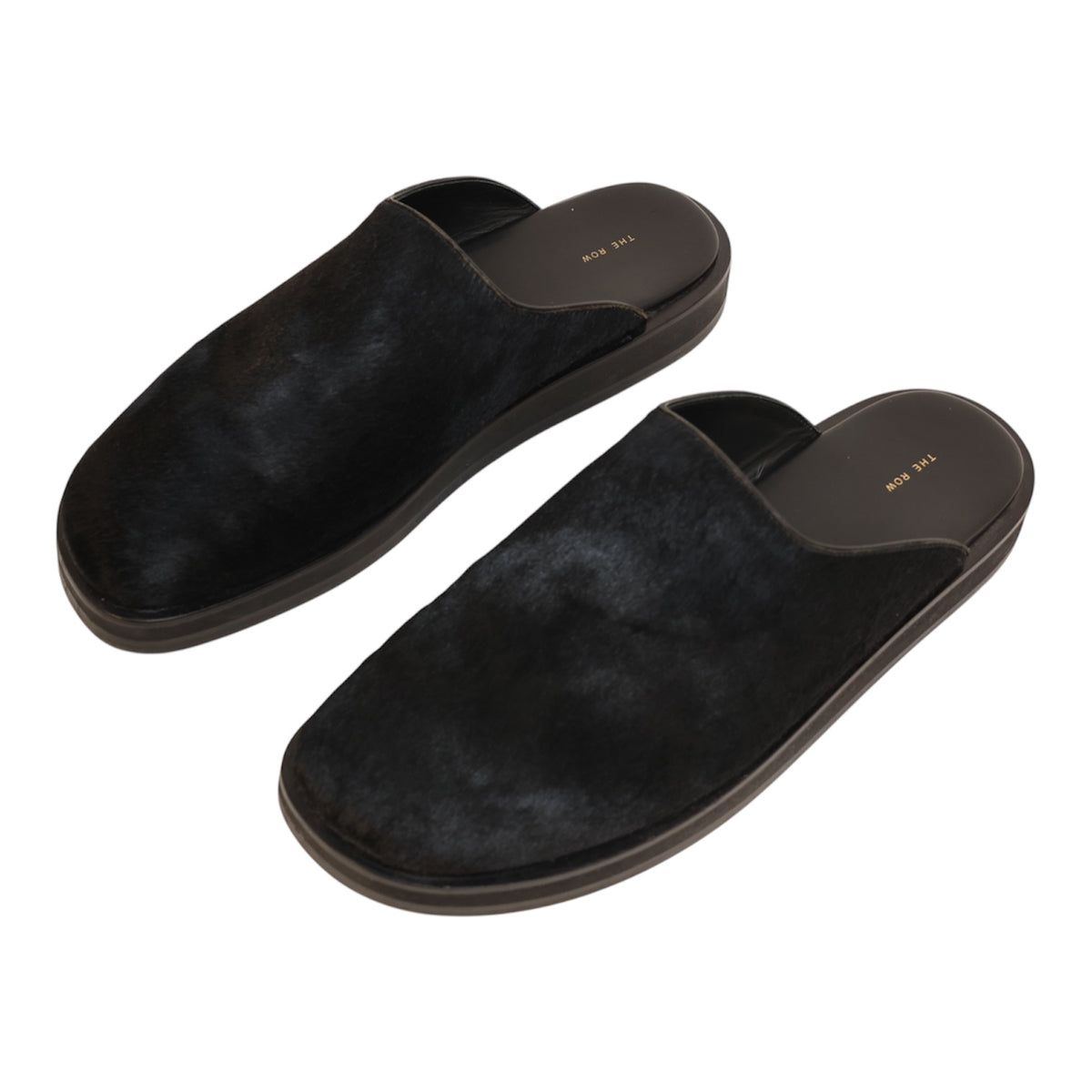 The Row Pony Hair & Leather Sabot Mule (Size 41)