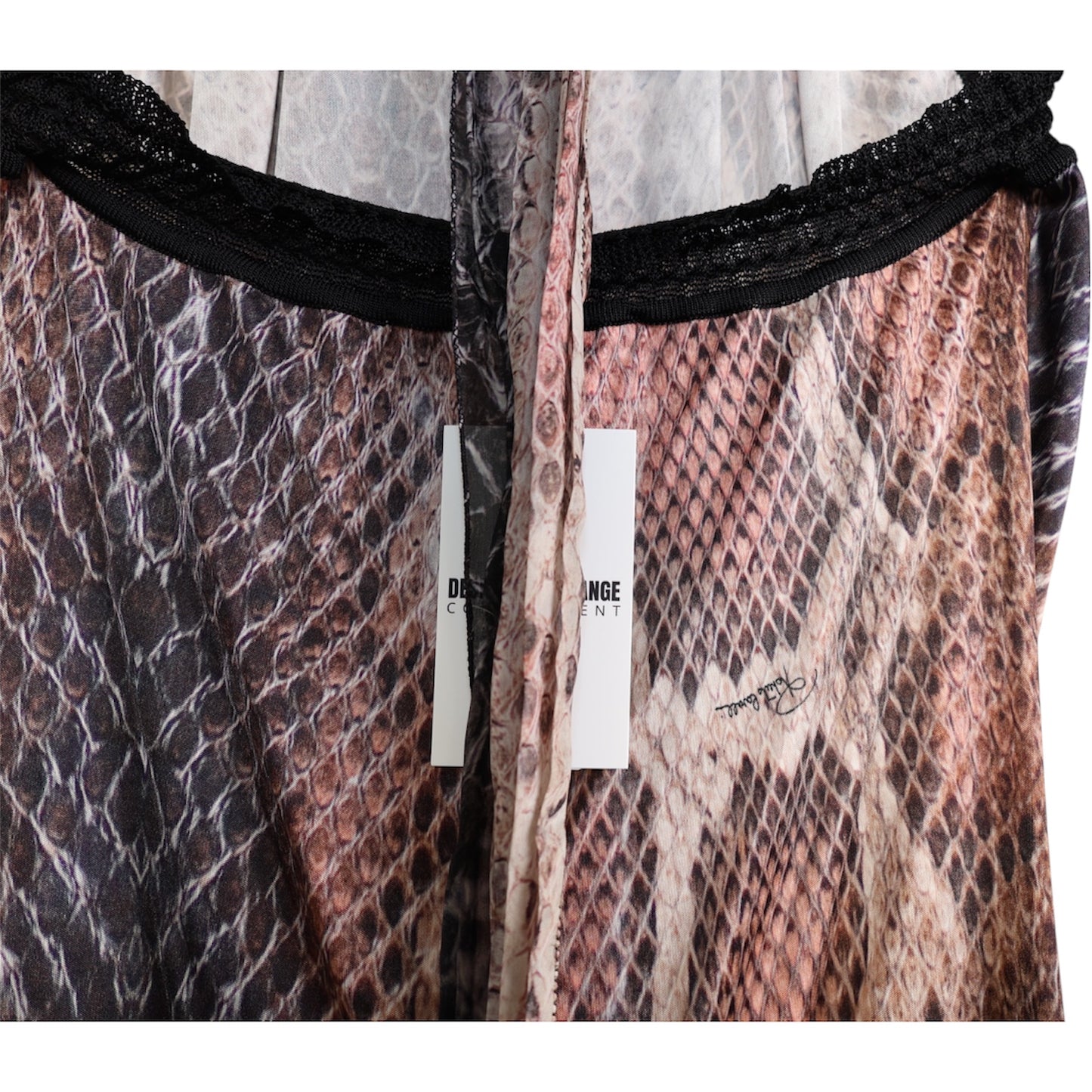 Roberto Cavalli Snake Print Halter Dress