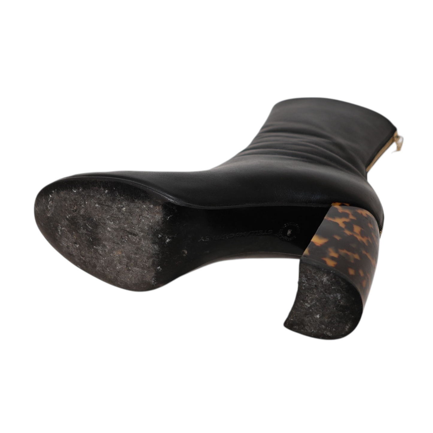Stella McCartney Tortoiseshell Block Heel Boots (Size 39)