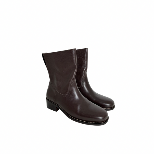 Lemaire Oblique Tube Leather Boot (Size 41)