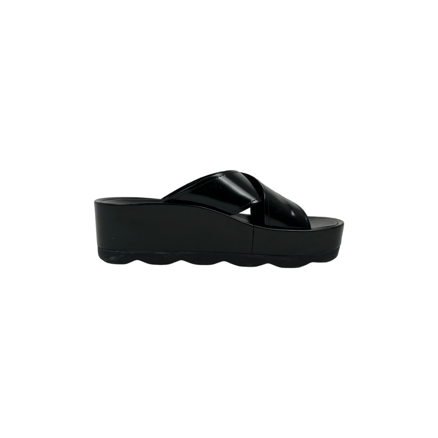 Prada Leather Platform Slides (Size 38.5)