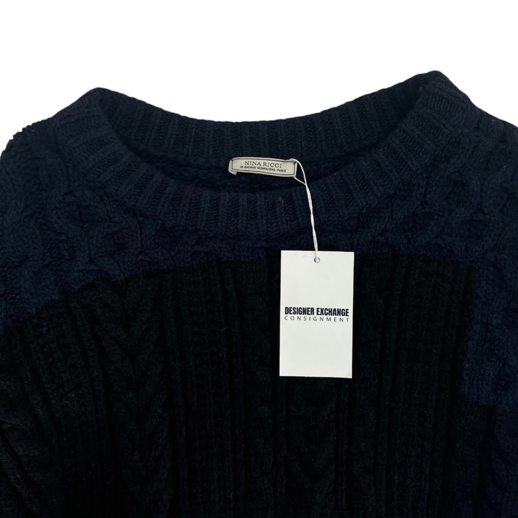 Nina Ricci AW15 Runway Chunky Cable Knit Sweater