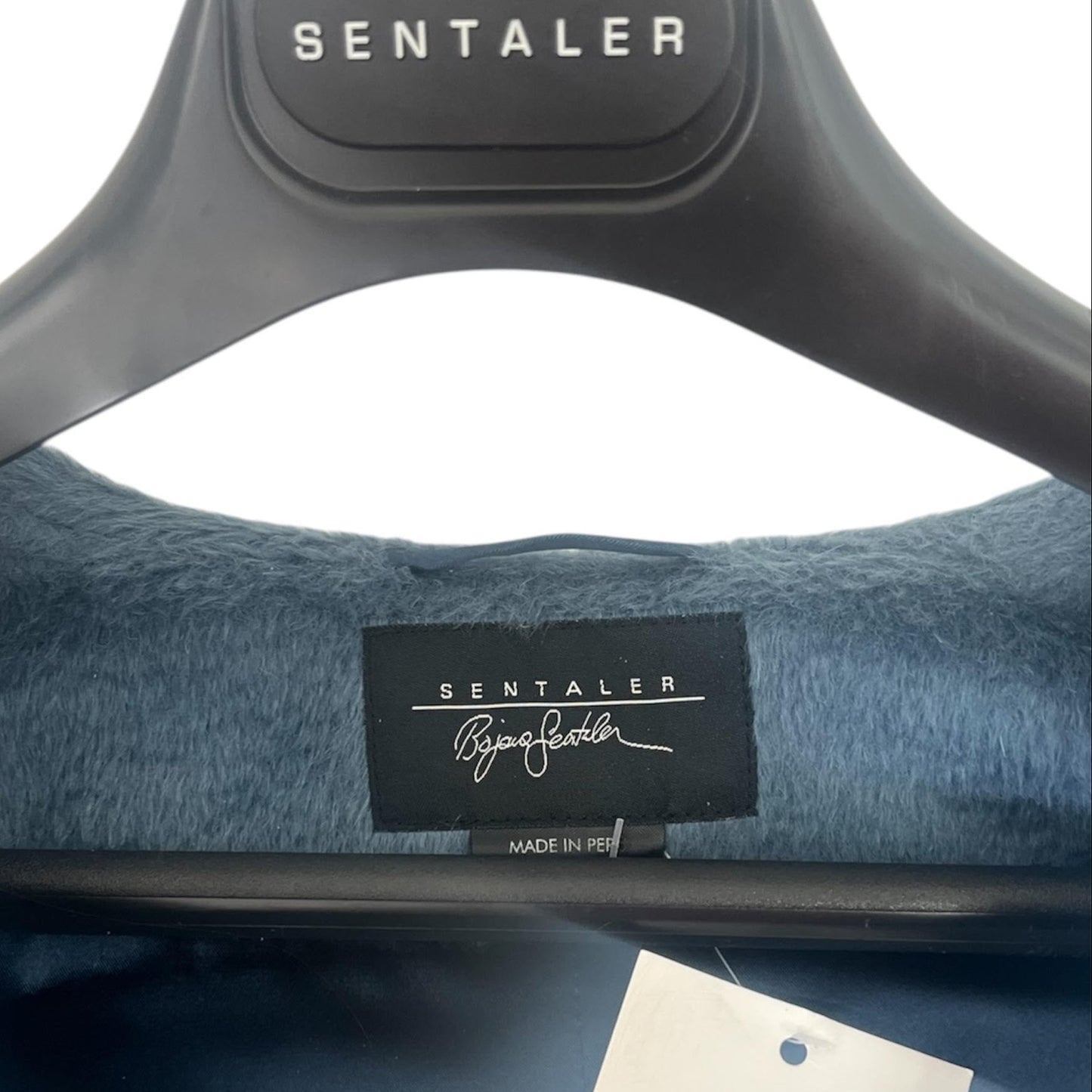 Sentaler Suri Alpaca Long Shawl Collar Wrap Coat