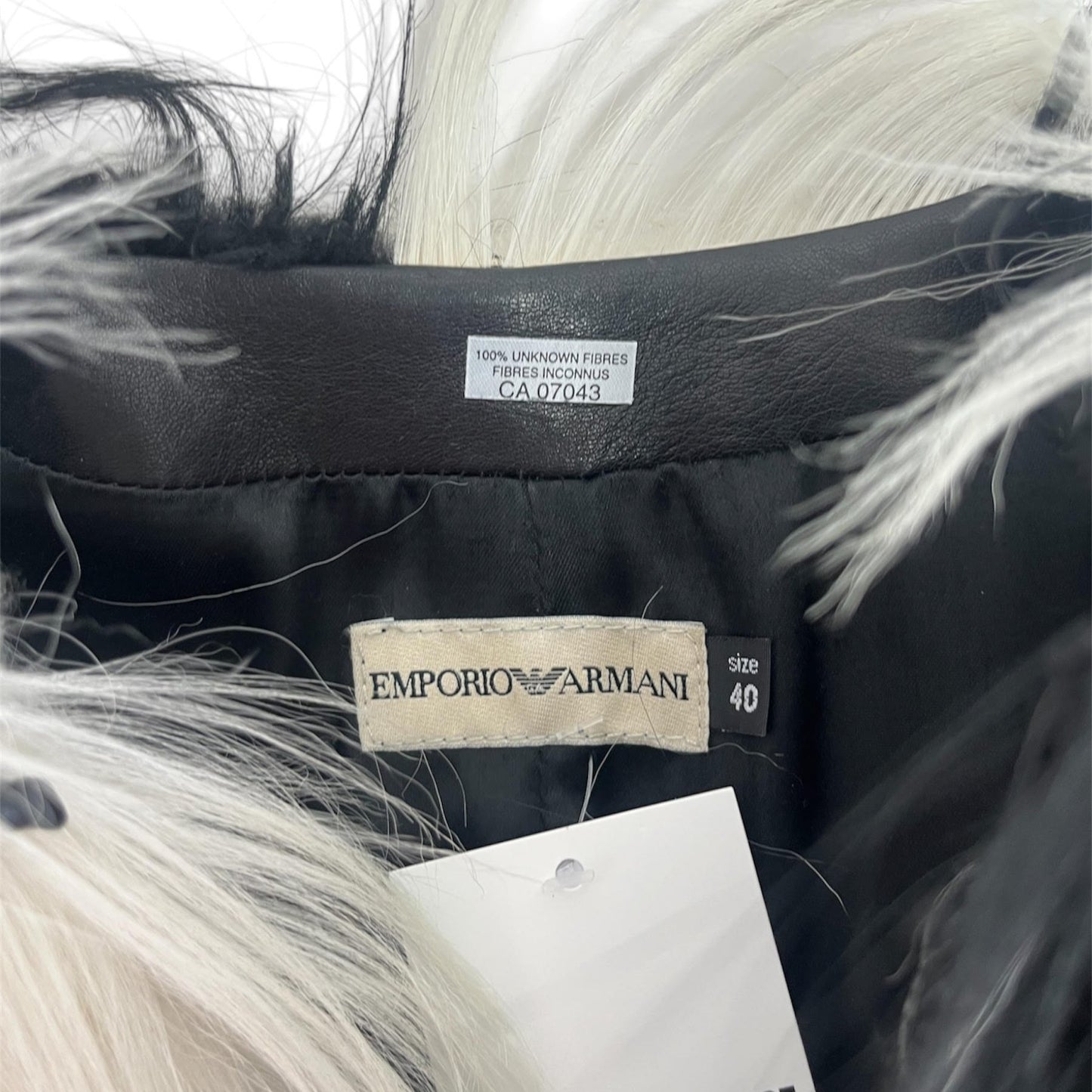 Emporio Armani Vintage Faux Fur Jacket