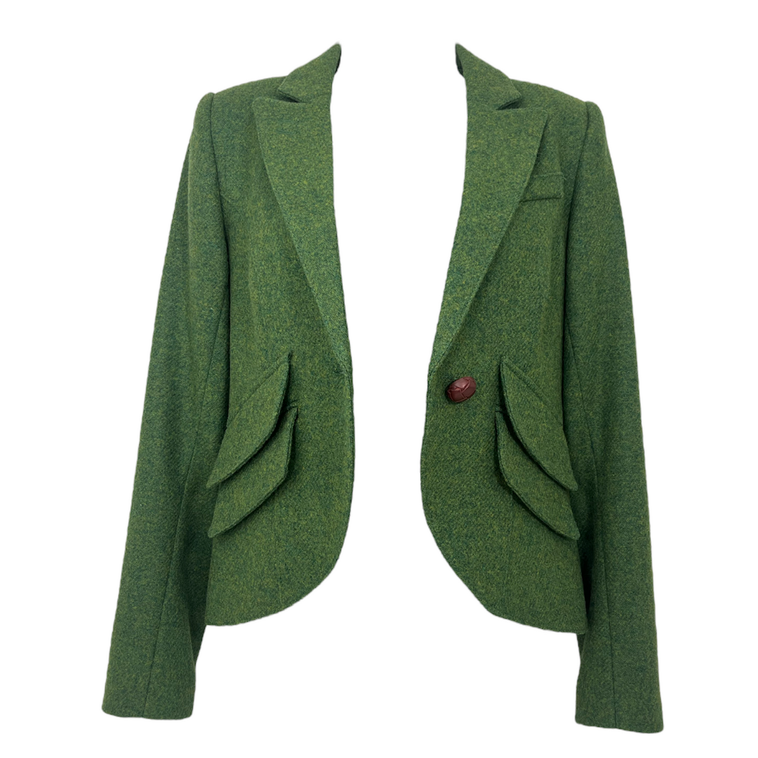 Smythe Kelly Green Wool Blazer (Size 6)