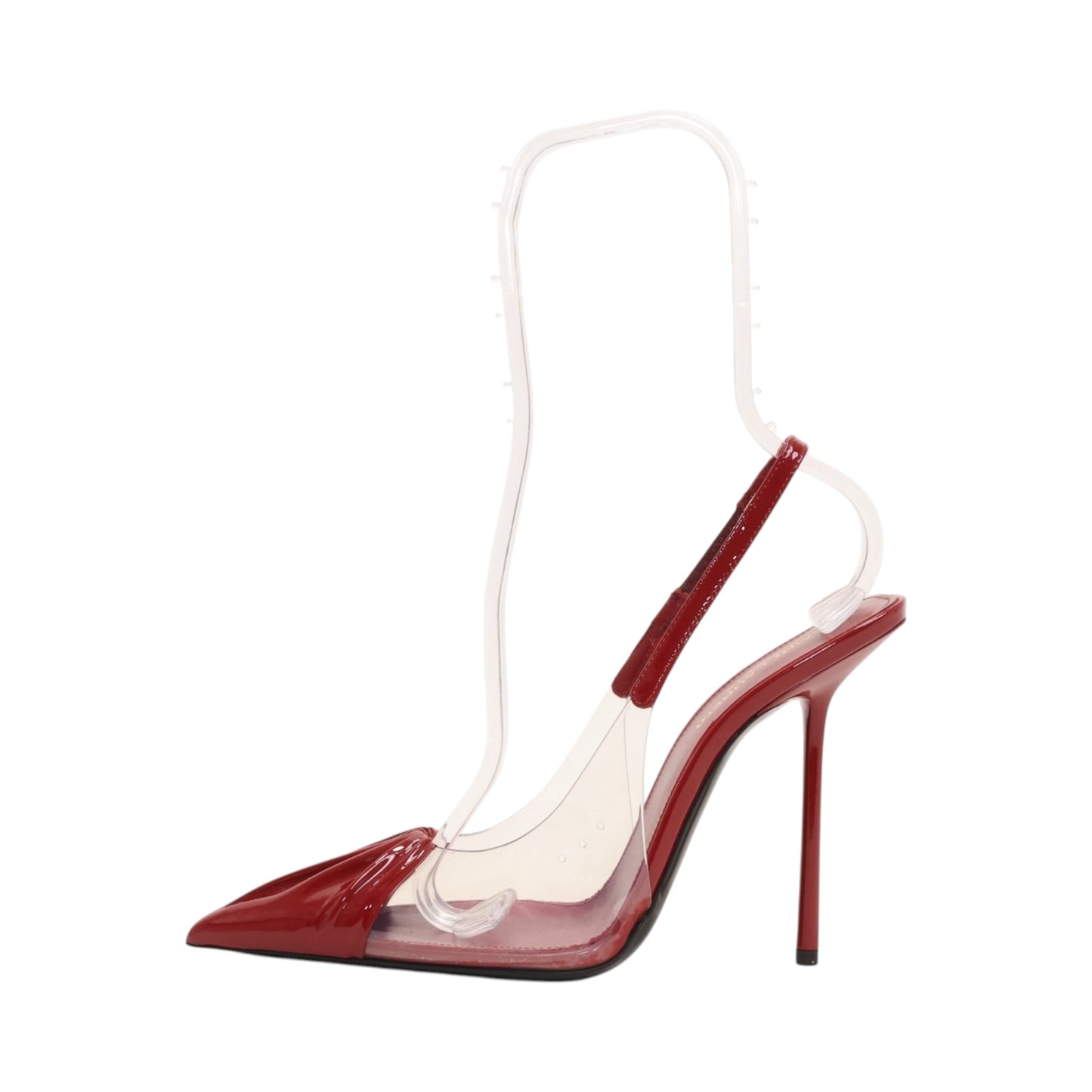 Saint Laurent Chica Transparent Slingback Pumps (Size  38)