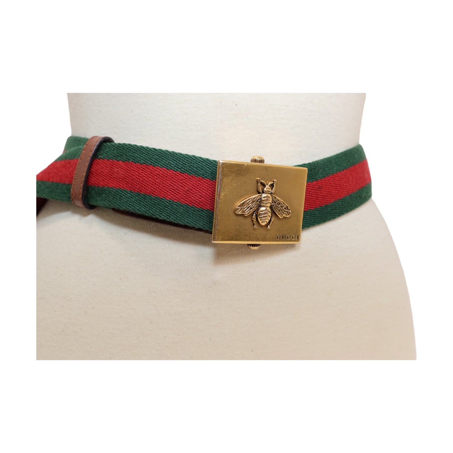 Gucci Canvas Web Bee Belt