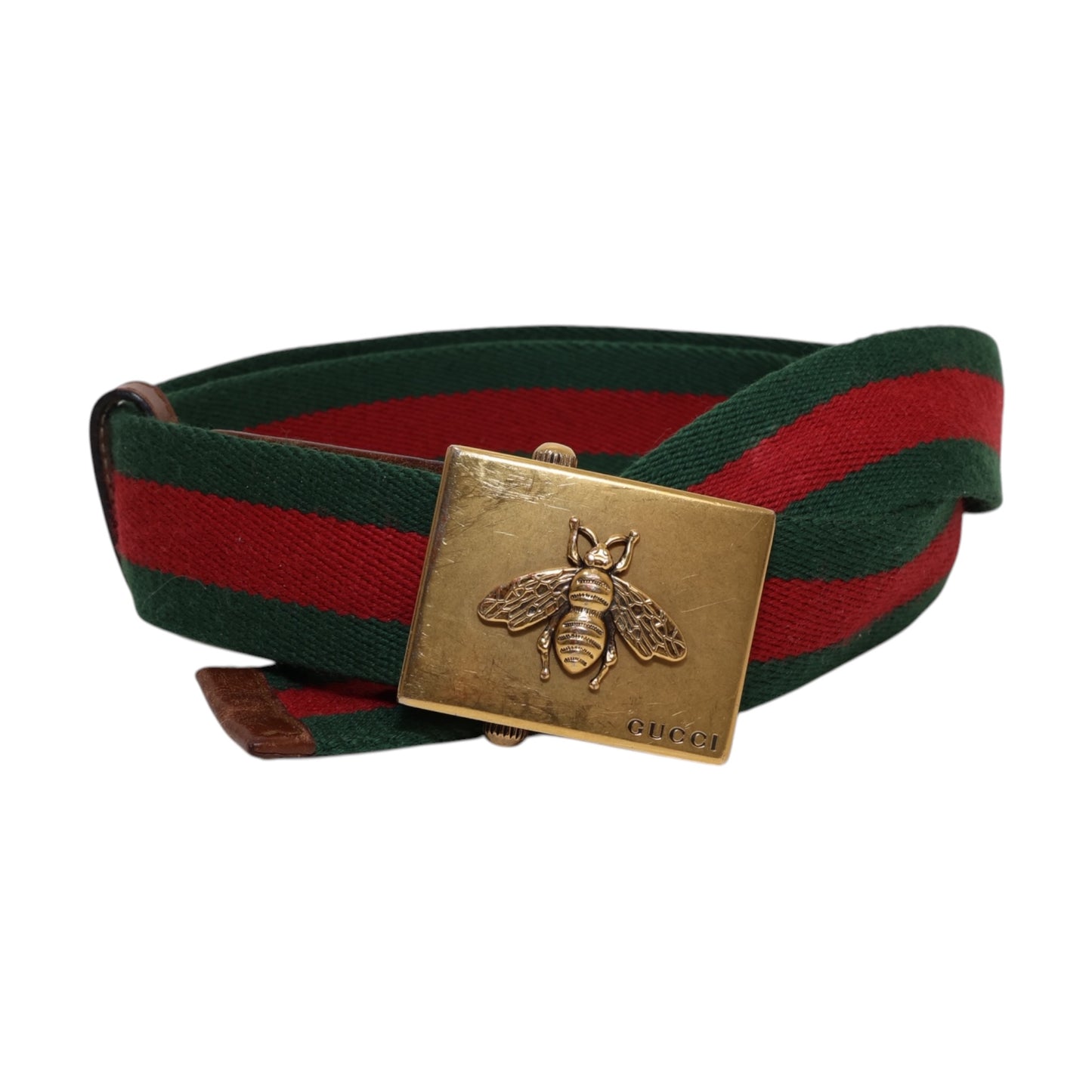 Gucci Canvas Web Bee Belt