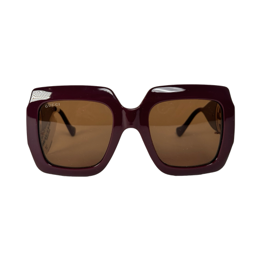 Gucci Oversize Tinted GG Sunglasses