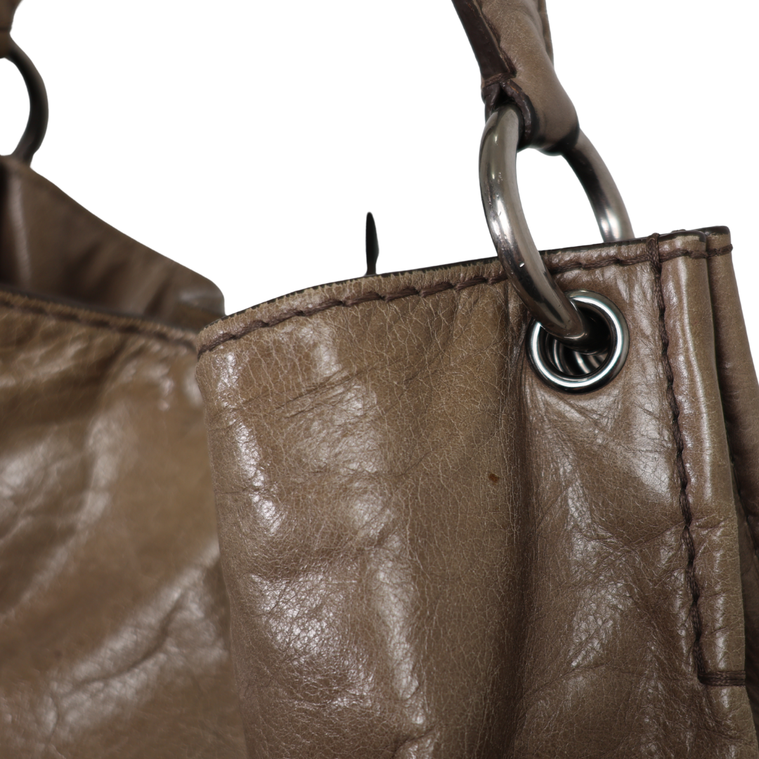 Prada Royal Calf Leather Tote Bag