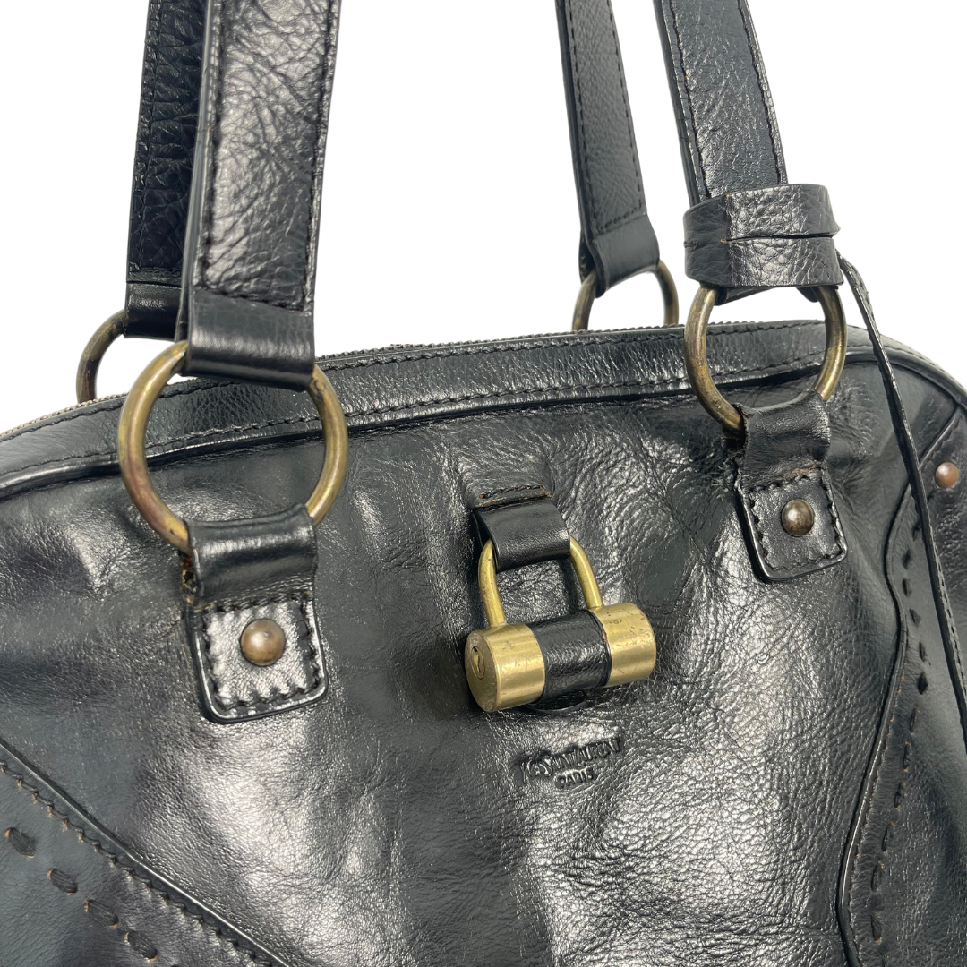 Yves Saint Laurent Vintage Muse Leather Bowler Bag