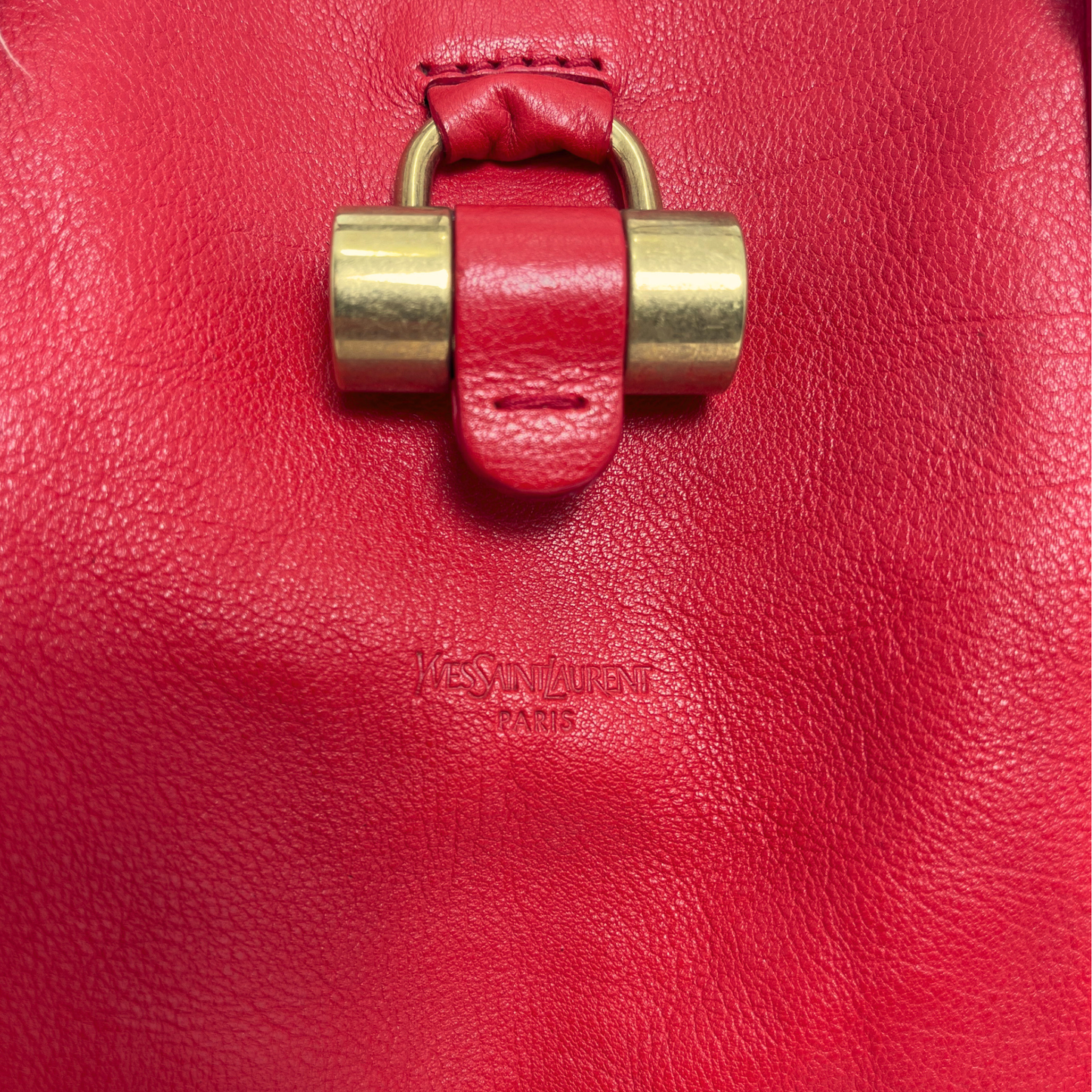 Yves Saint Laurent Vintage Muse Leather Bowler Bag