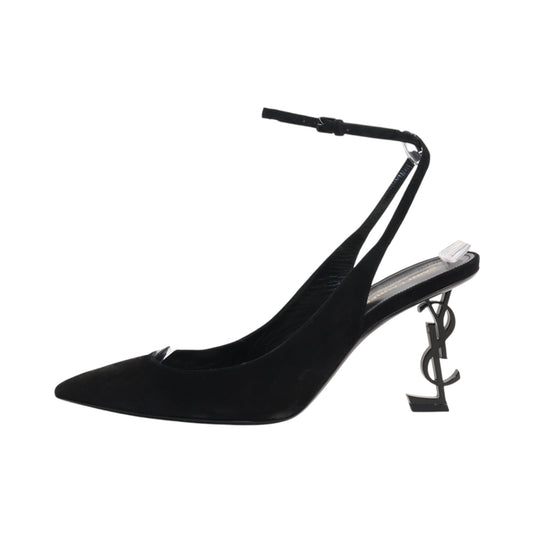 Saint Laurent Opyum Suede Slingback Pumps (Sixe 40.5)