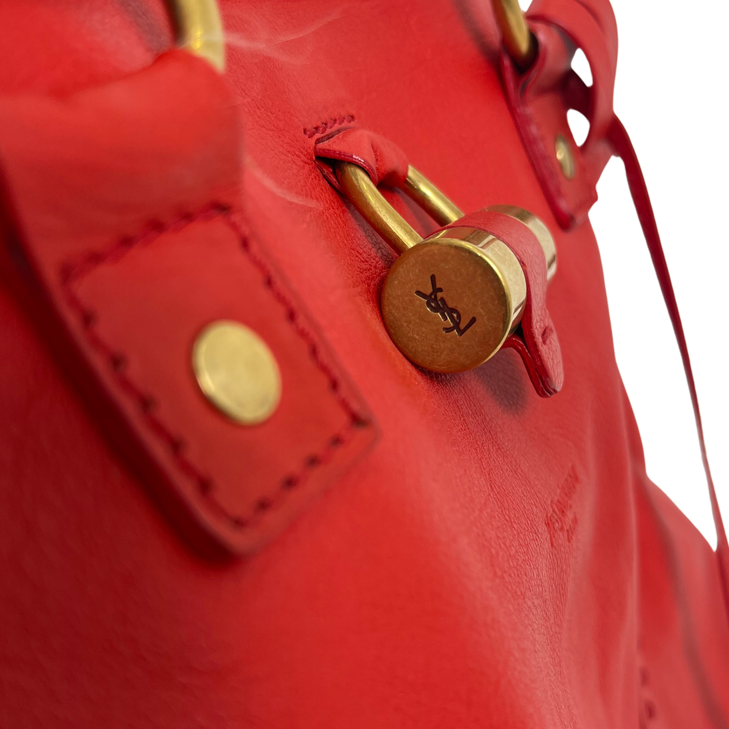 Yves Saint Laurent Vintage Muse Leather Bowler Bag