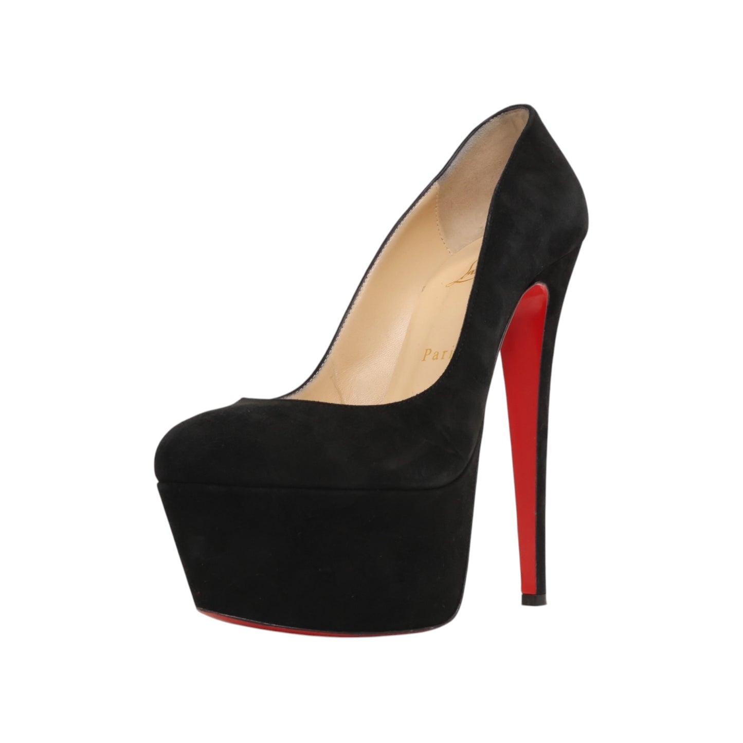 Christian Louboutin Suede Victoria 160 Platform Pumps (Size 38)