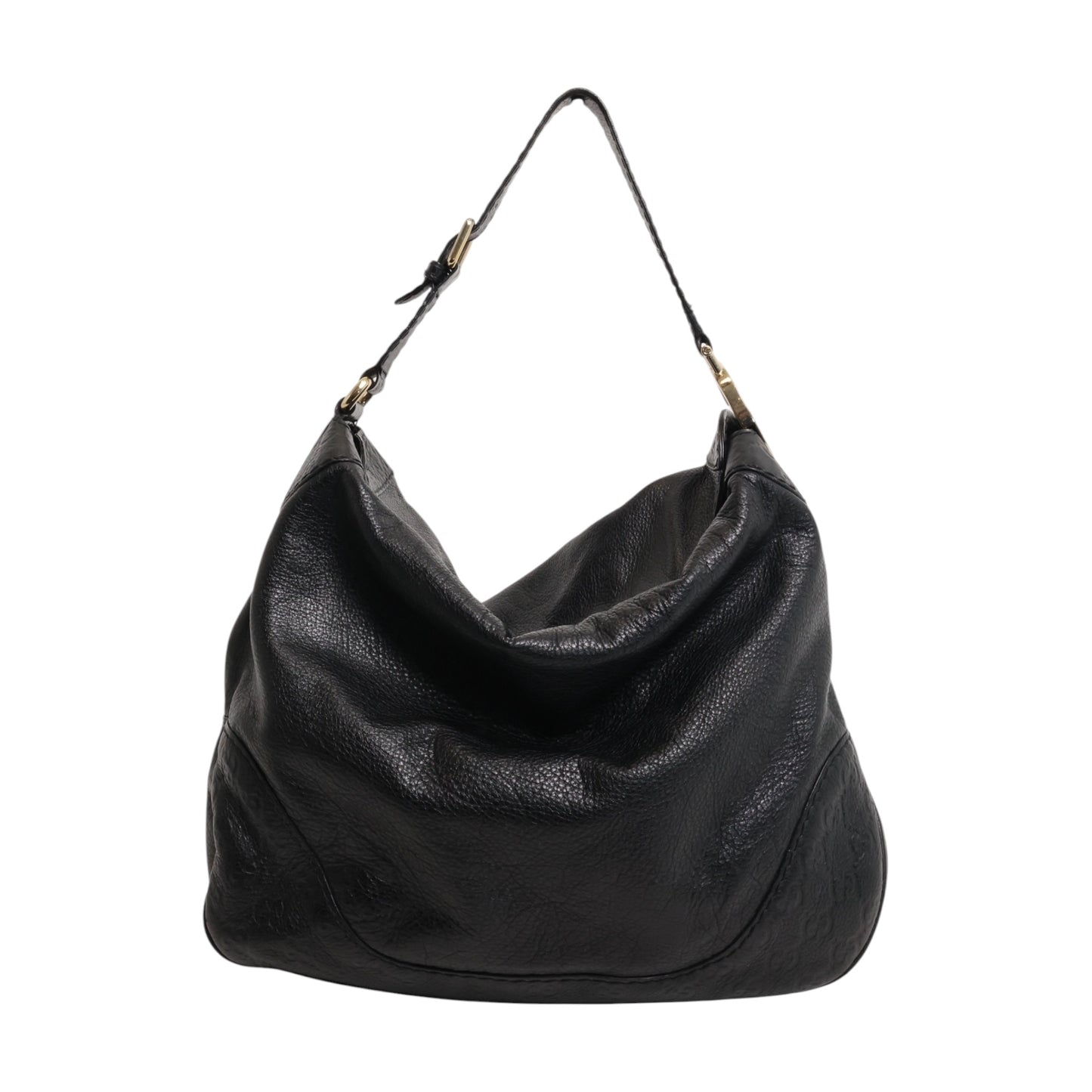 Gucci Signature Leather Medium Charlotte Hobo Bag