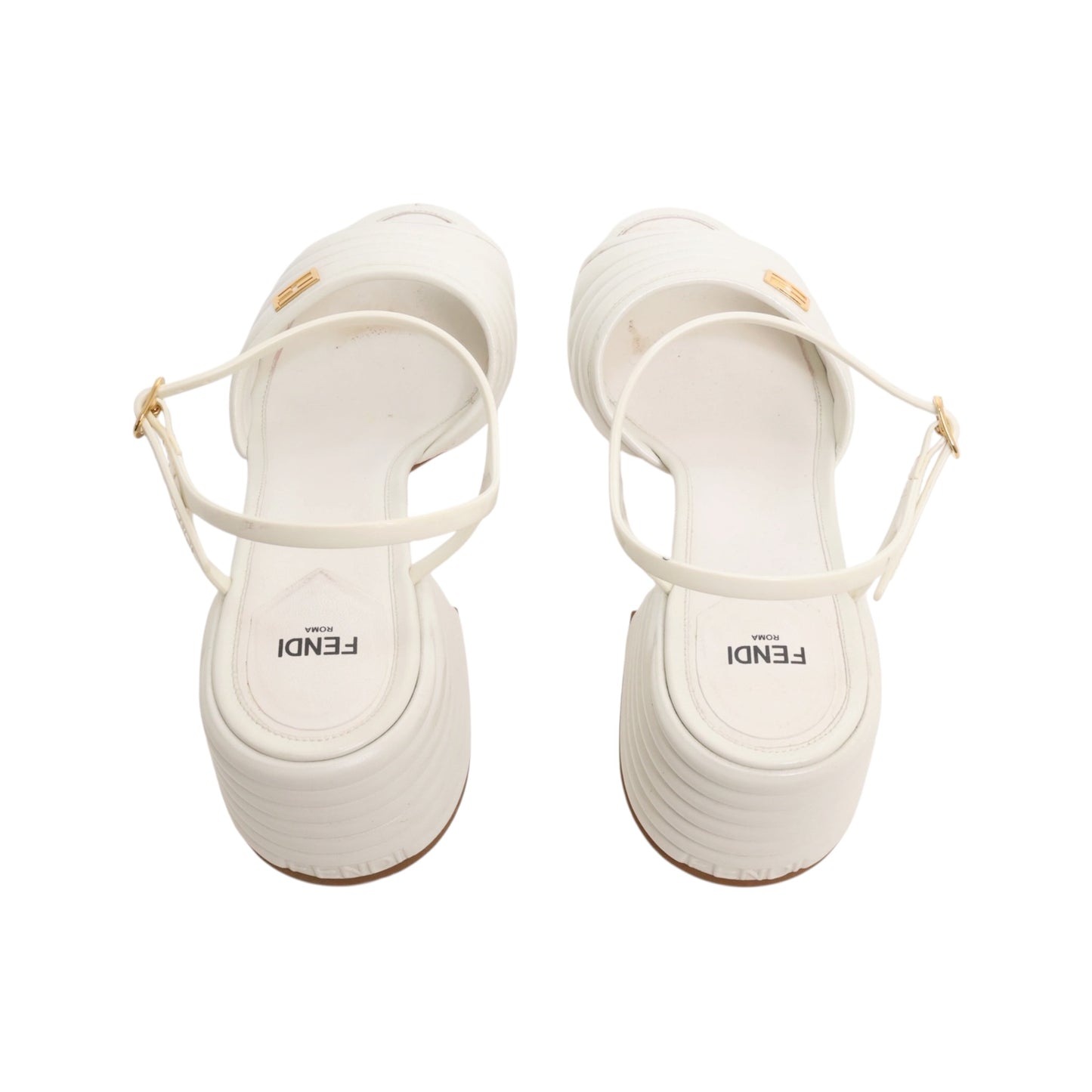 Fendi Vitello Promenade Slingback Sandals (Size 40)