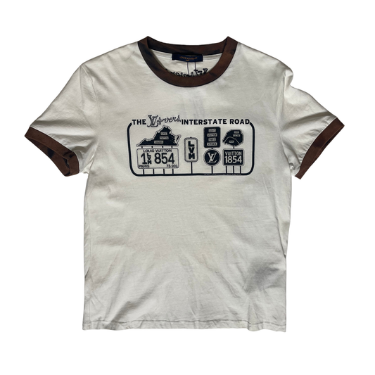 Louis Vuitton LV Logo Insterstate Road Graphic T-Shirt