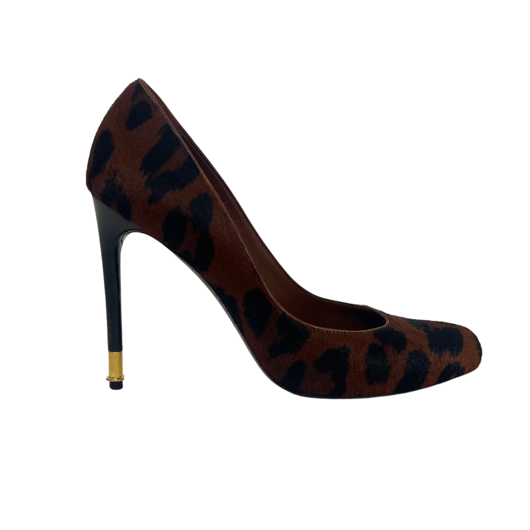 Tom Ford Leopard Pony Hair Pumps