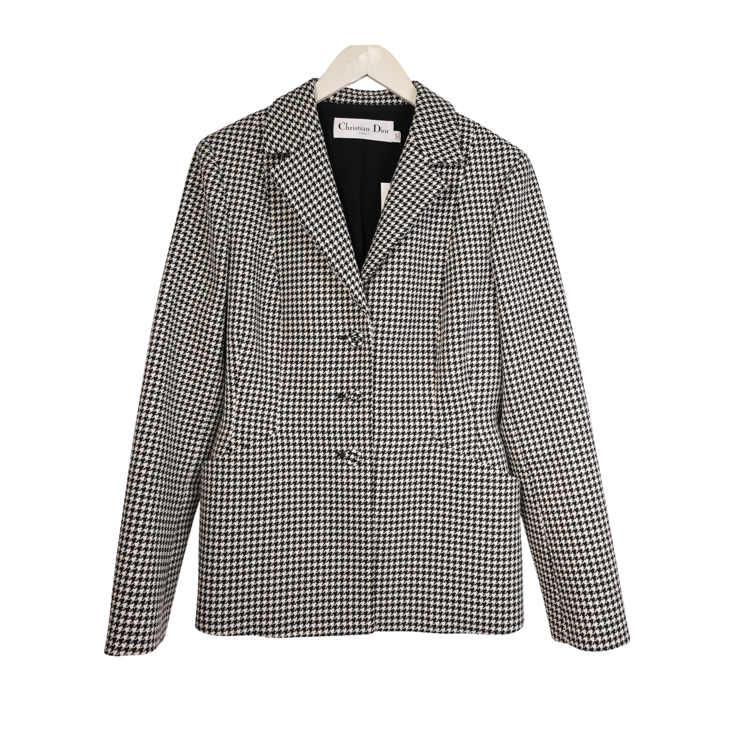 Christian Dior 30 Montaigne Houndstooth Bar Jacket