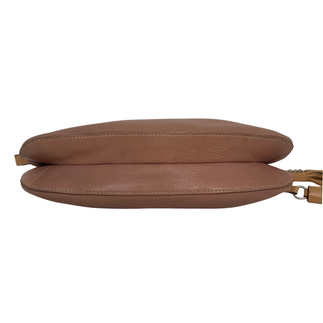Prada Daino Leather Tassel Shoulder Bag