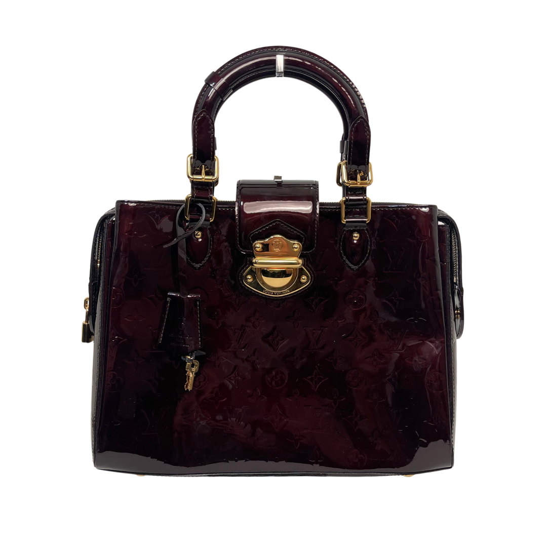 Louis Vuitton LV Amarante Monogram Vernis Melrose Avenue Handle Bag