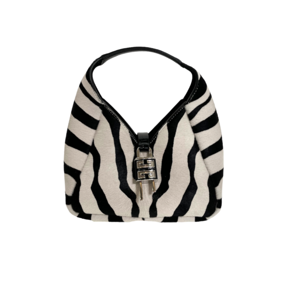 Givenchy Mini Zebra Calf Hair G-Hobo Bag