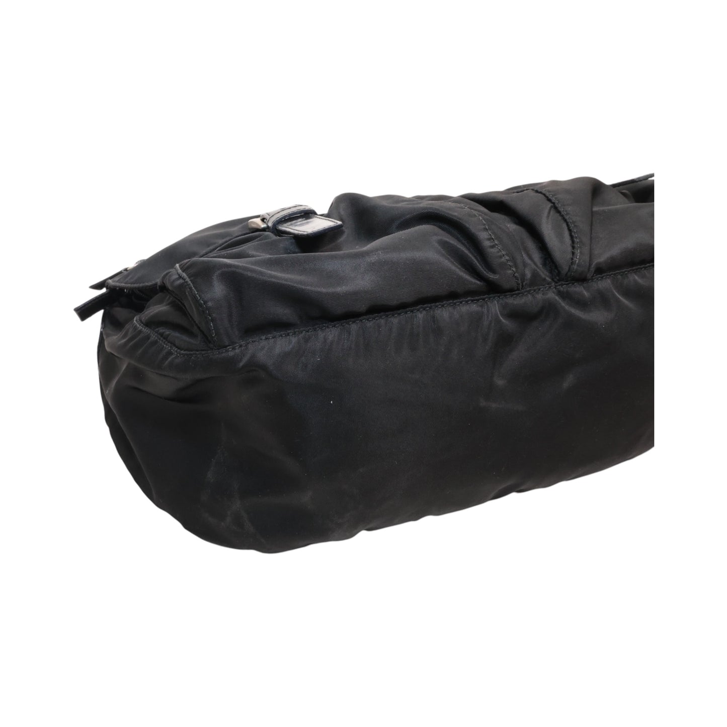 Prada Tessuto Nylon Vintage Double Pocket Messenger Bag