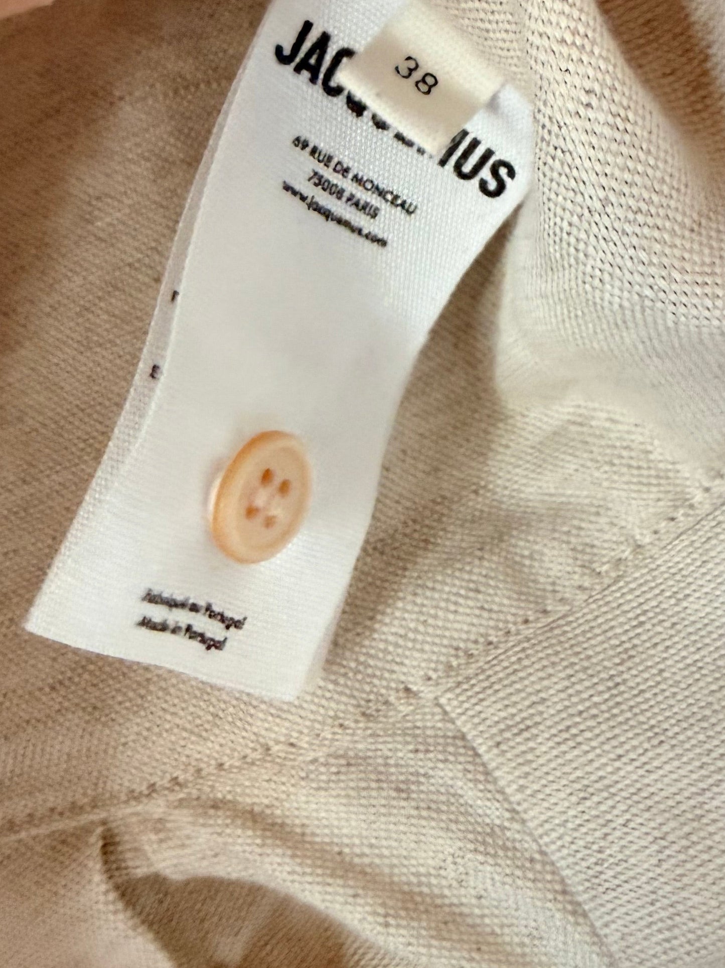Jacquemus La Chemise Machou Cropped Shirt - Size 38
