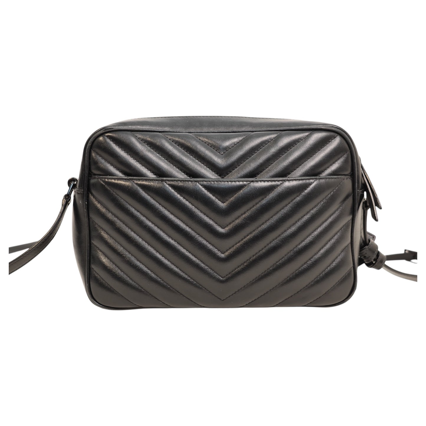 Saint Laurent Lou Quilted Black Leather Bag