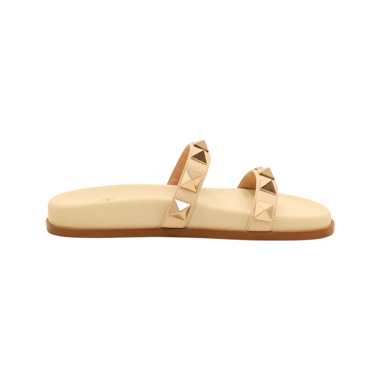 Valentino Rockstud Leather Slides (Size 37)
