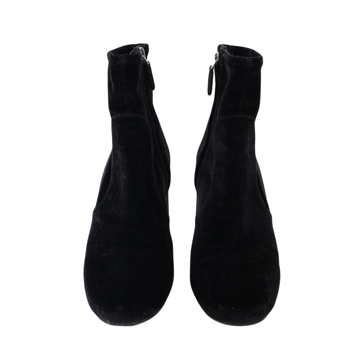 Prada Calzature Donna Stretch Velvet Ankle Boots (Size 37)
