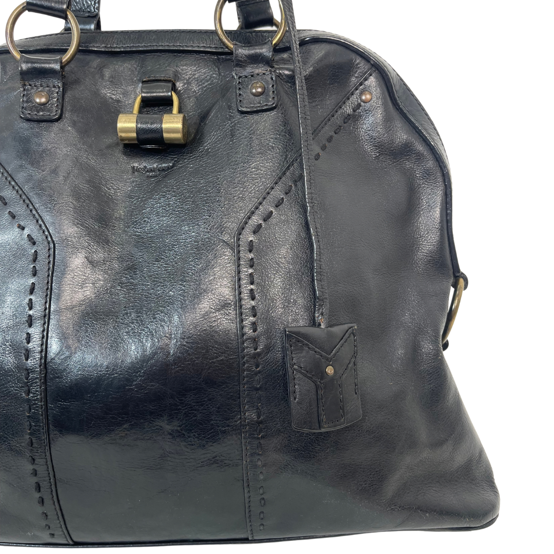 Yves Saint Laurent Vintage Muse Leather Bowler Bag