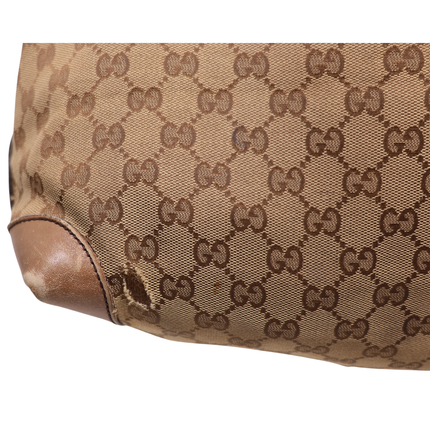 Gucci GG Canvas Craft Medium Tote Bag