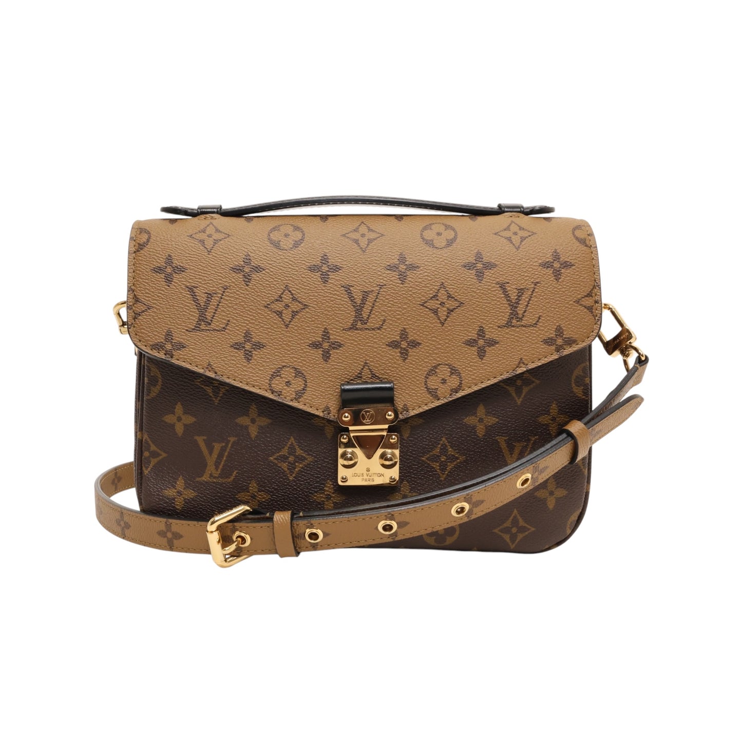 Louis Vuitton Reverse Monogram Pochette Metis Bag w/ Strap