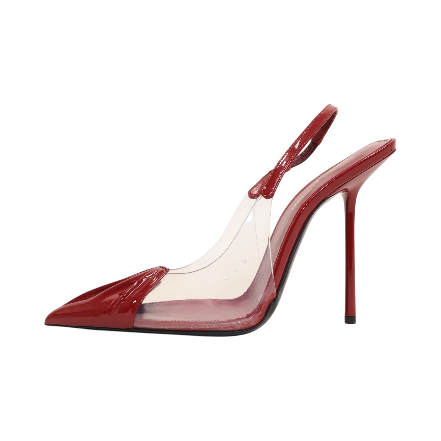 Saint Laurent Chica Transparent Slingback Pumps (Size  38)
