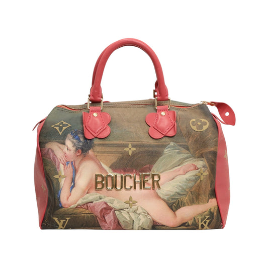 Louis Vuitton Monogram Speedy 30 Bag Masters Collection Boucher x Jeff Koons