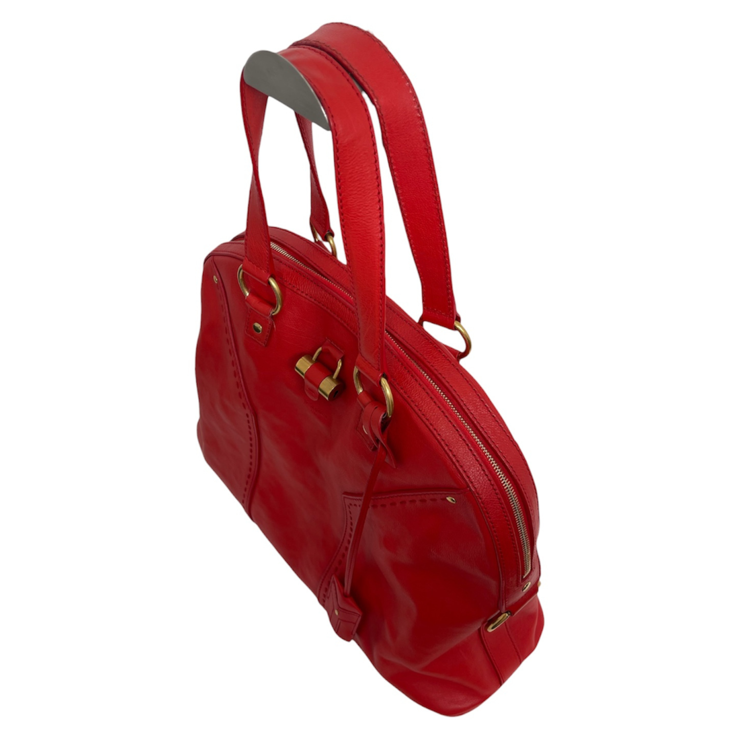 Yves Saint Laurent Vintage Muse Leather Bowler Bag