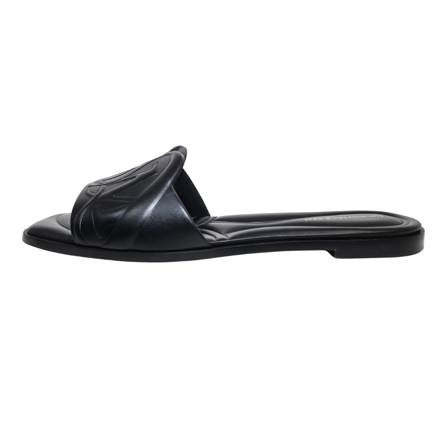 Alexander McQueen Embossed Logo Slides (Size 40)