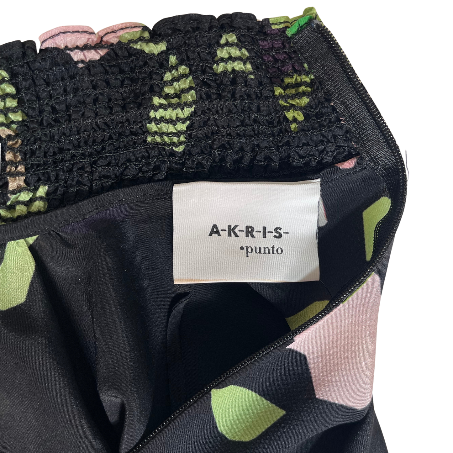 Akris Punto Geometric Print SIlk Midi Dress