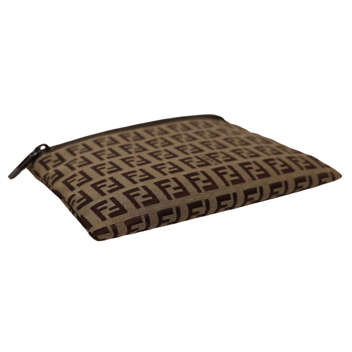 Fendi Zucchino FF Canvas Zip Pouch