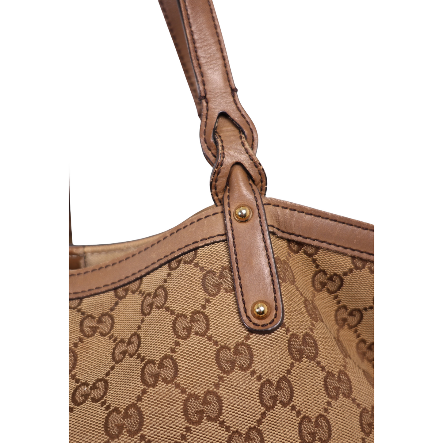Gucci GG Canvas Craft Medium Tote Bag